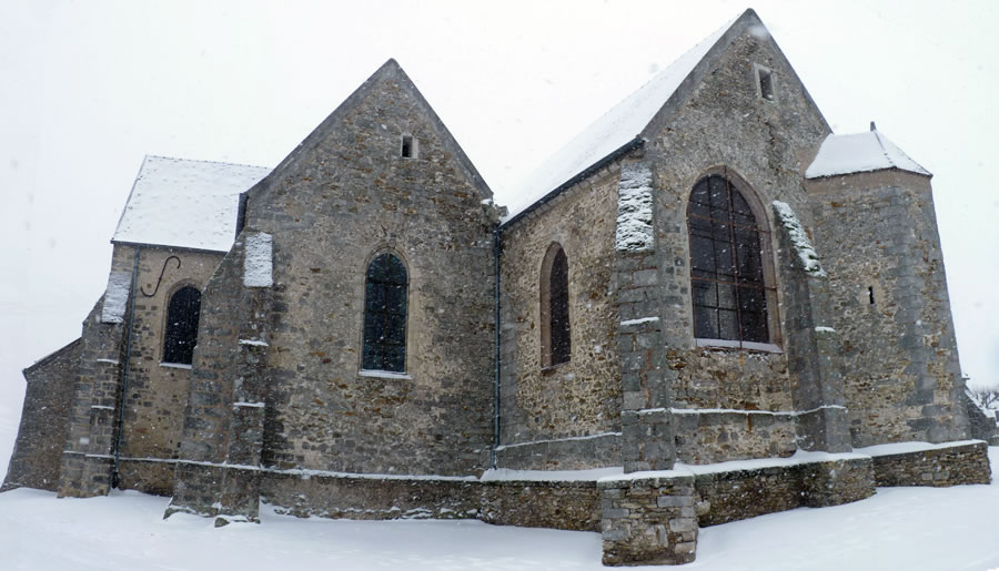 Eglise Chailly-en-Bière  - Patrimoine Religieux de Seine-et-Marne - Chevet 