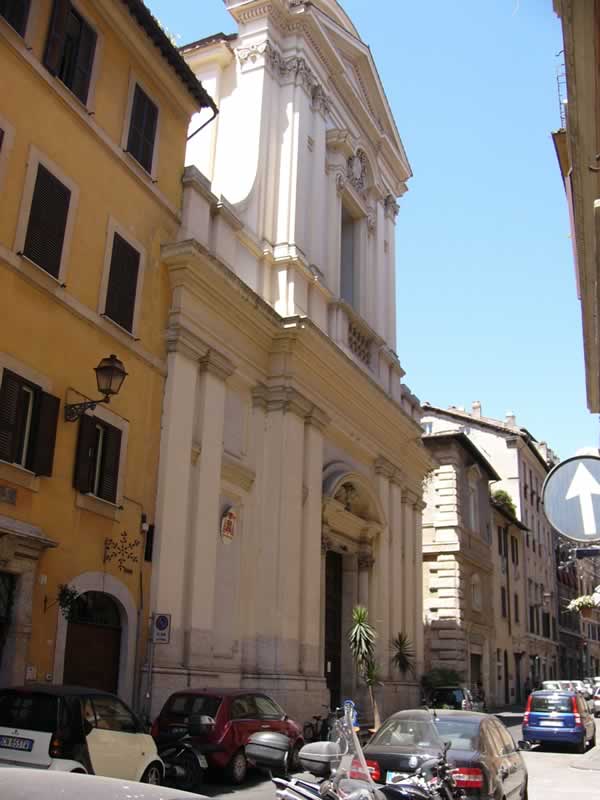Santa Lucia del Gonfalone Eglises de Rome la façade