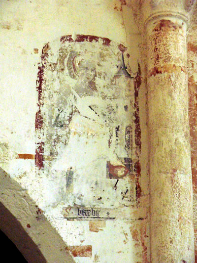 Sainte Barde dans la nef à proximité de la chapelle saint sebastien